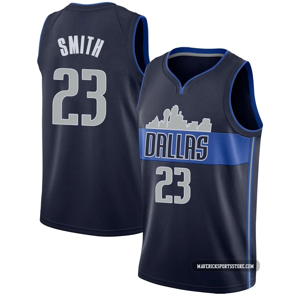 Tyler Smith ＃23 Men's Swingman Navy Dallas Mavericks Jersey - Statement Edition