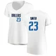 Tyler Smith ＃23 Women's White Dallas Mavericks Fast Break Jersey - Association Edition