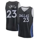 Tyler Smith ＃23 Youth 2025/26 Dallas Mavericks Fast Break Black City Edition Jersey